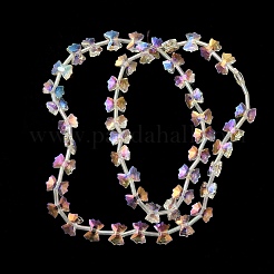 Гальванические стеклянные бусины&nbsp;EGLA-F163-01-FR01