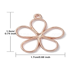 Полые подвески из сплава &nbsp;FIND-YW0004-42RG