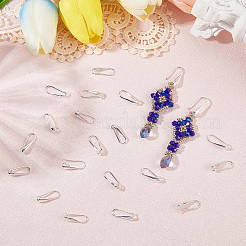 20 пара латунных крючков для сережек с покрытием&nbsp;KK-SC0006-59S