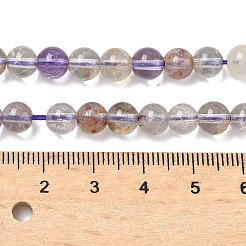 Натуральные фиолетовые фантомные кварцы&nbsp;G-L644-D01-6mm