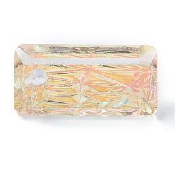 Подвески из тисненого стекла со стразами&nbsp;GLAA-J101-07A-001PS