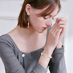 1 нить бусин из натурального белого нефрита&nbsp;G-TA0002-79