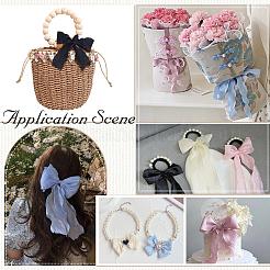 Лента из полиэстера с рюшами длиной 10 м для пришивания украшений&nbsp;OCOR-WH20007-02A