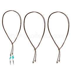 Изготовление ожерелья-слайдера из вощеного полиэфирного шнура&nbsp;NJEW-TAC0018-01