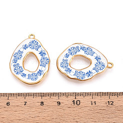 Подвески из нержавеющей стали 304 с эмалью&nbsp;STAS-OY002-90G-02