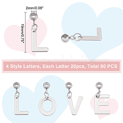 80 шт. 4 подвески из нержавеющей стали 304&nbsp;STAS-PH0004-21