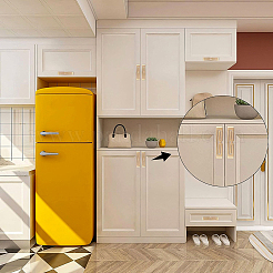 Дверные ручки шкафа из цинкового сплава&nbsp;FIND-WH0097-17G