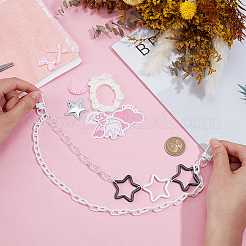 Акриловая звезда подвеска железная цепочка сумка декоративные цепи&nbsp;HJEW-OC00301