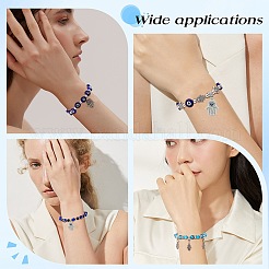 Наборы для изготовления браслетов с изображением руки хамсы и дурного глаза&nbsp;DIY-SC0020-39