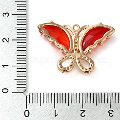 Подвески из латуни с покрытием из прозрачного кубического циркония&nbsp;KK-N255-10G-03-RS