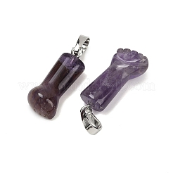 Подвески из натурального аметиста &nbsp;G-C184-03D