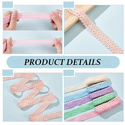 10 шт. 10-х цветные нейлоновые шелковые эластичные кружевные ленты для короны&nbsp;DIY-BC0013-32