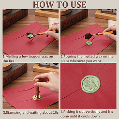 3 шт. 3 стиля позолоченная восковая печать латунная головка штампа&nbsp;AJEW-CP0007-52A