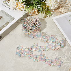 5 ярд цветочной полиэфирной кружевной ленты&nbsp;OCOR-GF0004-95E