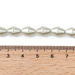 Нити бусин-имитаторов из гальванизированного непрозрачного стекла с имитацией жемчуга&nbsp;EGLA-H113-05C