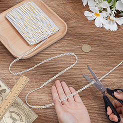 Филигранная кружевная лента из полиэстера&nbsp;OCOR-WH0111-113B