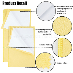 2шт 2 стиля 4 слоя салфетки для полировки серебра&nbsp;TOOL-BBC0001-04C