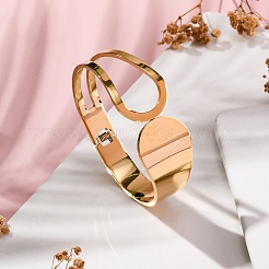 Ионное покрытие (ip) 304 нержавеющая сталь шарнирные браслеты для женщин&nbsp;STAS-Z114-09G