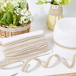 Плетеная кружевная лента из полиэстера&nbsp;OCOR-WH20006-66D