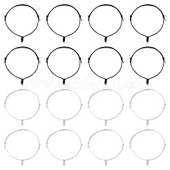 20шт 2 цвета регулируемый нейлоновый шнур для изготовления браслета&nbsp;BJEW-TA00674