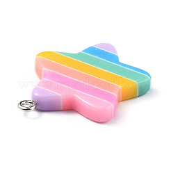 Подвески из смолы со звездой радуги&nbsp;CRES-O003-01