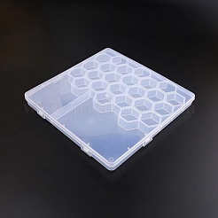 Прямоугольные полипропиленовые (полипропиленовые) контейнеры для хранения бусинок&nbsp;CON-YW0001-22