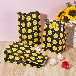 48 шт. прямоугольные бумажные подарочные пакеты с принтом бейсбола&nbsp;ABAG-DR0001-05