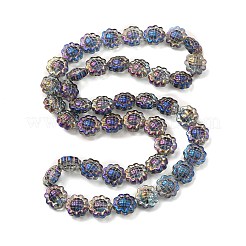 Прозрачные стеклянные бусины гальваническим пряди&nbsp;LS-GLAA-G098-04K