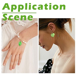 240шт 8 стиля прозрачные акриловые подвески&nbsp;TACR-YW0002-48