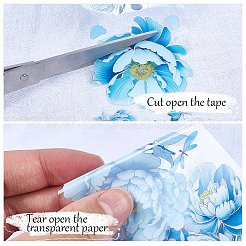 Узор из цветов для домашних животных самодельный альбом декоративные клейкие ленты&nbsp;DIY-WH20011-96D