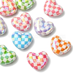 10шт УФ-покрытие непрозрачные акриловые бусины&nbsp;MACR-YW0004-42