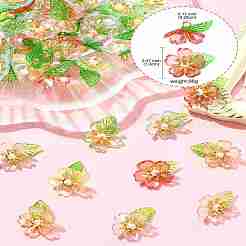 100 шт. акриловые цветочные подвески&nbsp;PALLOY-CJ00113