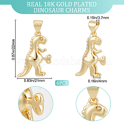 6шт латунные подвески&nbsp;KK-BBC0009-55