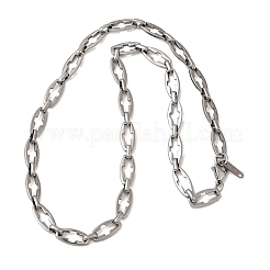 Ожерелья из цепочек с крестообразными звеньями из нержавеющей стали 304 для женщин и мужчин&nbsp;NJEW-JN05431-02