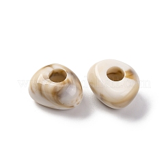 Двухцветные непрозрачные акриловые бусины&nbsp;MACR-Z002-02C