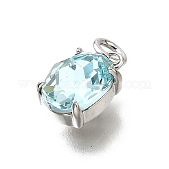 Латунь стекло амулеты&nbsp;KK-V011-33P