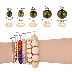 Spacer бисер латунные&nbsp;KK-PH0036-61AB