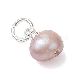 Подвески из натурального культивированного пресноводного жемчуга с двух сторон полированные&nbsp;PALLOY-JF04916-02