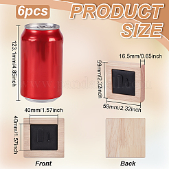 Деревянные витрины для парных колец&nbsp;RDIS-WH0009-030A