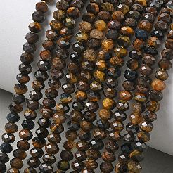 Природных тигровый глаз бисер нитей&nbsp;G-L651-B04-4x3mm-01