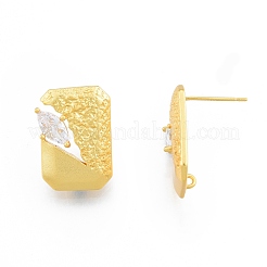 Серьга-гвоздик из латуни&nbsp;KK-F841-10MG