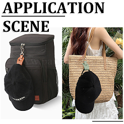 4 шт. 2-х цветные зажимы для шляп из искусственной кожи&nbsp;FIND-GF0008-14A