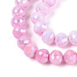 Антикоррозийные гальванические стеклянные бусины&nbsp;X-GLAA-N056-6mm-08