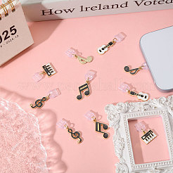 10 шт. 5 стиля сплава эмалированная мобильная пылезащитная заглушка&nbsp;PALLOY-CA00037