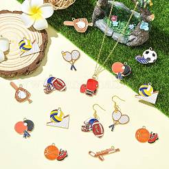 36 шт. 9 стиля подвески из цинкового сплава с эмалью&nbsp;FIND-CJ0005-30