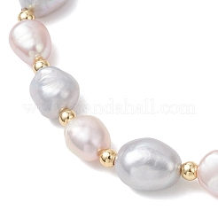 Браслеты из натуральных пресноводных жемчугов для женщин&nbsp;BJEW-JB13210-01