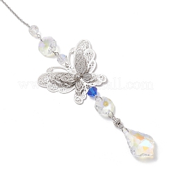 Стеклянные каплевидные подвесные ловцы солнца&nbsp;HJEW-JM04755-01