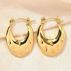 Серьги-кольца из нержавеющей стали 304 для женщин&nbsp;EJEW-L296-064G