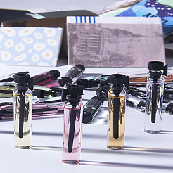 20 шт. 2-х цветные прозрачные стеклянные бутылки-контейнеры для бусин&nbsp;MRMJ-LP0001-08