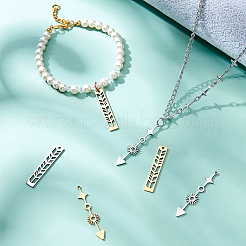 4 шт. 2 подвески из нержавеющей стали 201&nbsp;STAS-BC0003-21